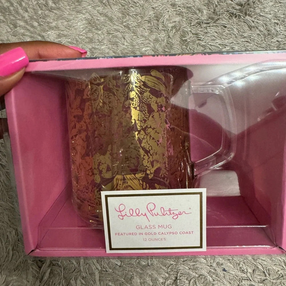 Lilly Pulitzer Glass Mug! - Picture 5 of 8